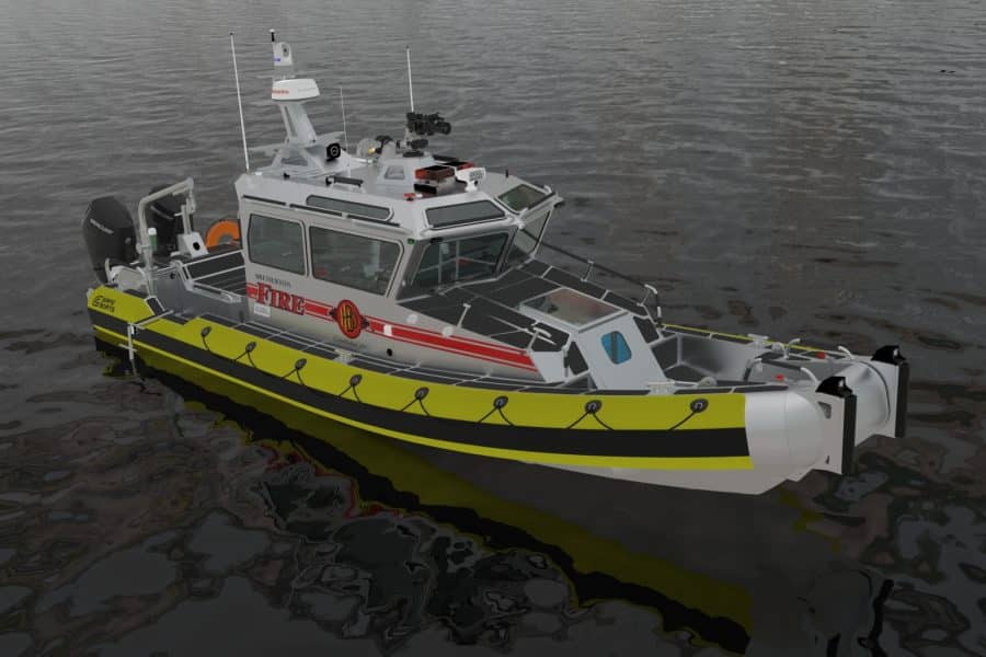SAFE Boats 33' Full Cabin for Bremerton Fire Department. 